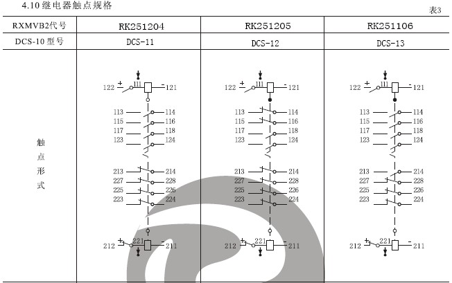 DCS-11雙位置繼（jì）電器結構，外形尺寸及安裝開孔圖。
