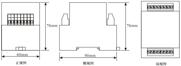 RZE-D產品外形尺（chǐ）寸圖
