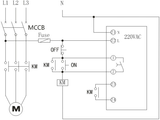 RH電動機防晃電控製器接線（xiàn）圖