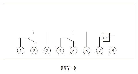 RWY-D係列電壓繼（jì）電器內部（bù）接線圖