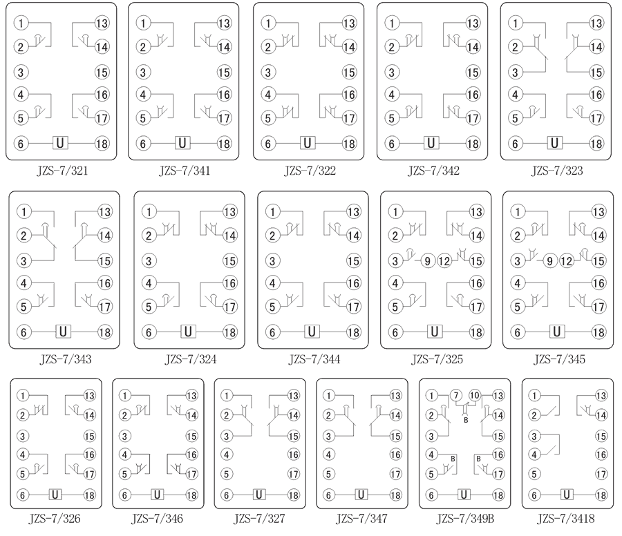 JZS-7/341內部接線圖