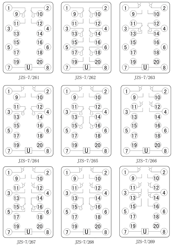 JZS-7/264內部接線圖