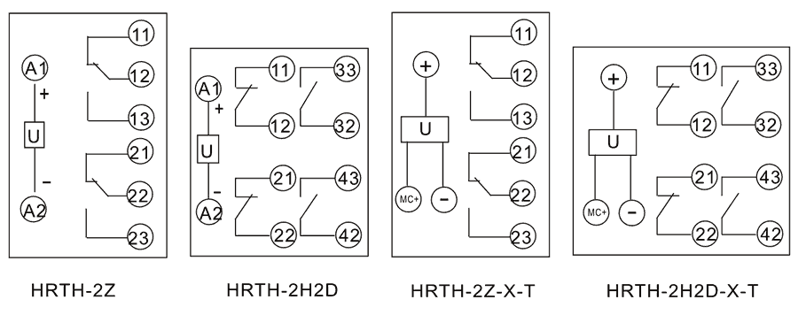 HRTH-Y-2Z-X-T內部接（jiē）線圖