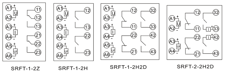 SRFT-2-2H2D內部接線圖（tú）