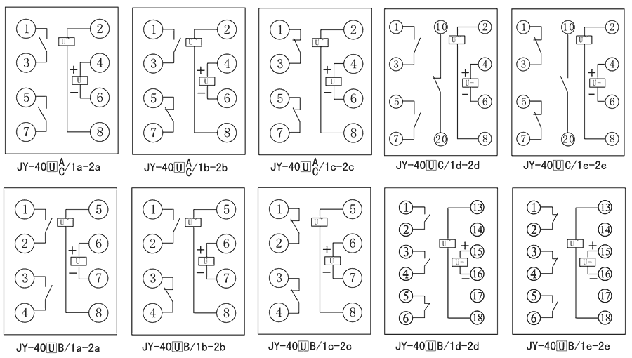 JY-40UC/2D內部接線圖