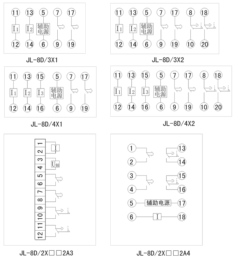 JL-8D/2X212A3內部接（jiē）線圖（tú）