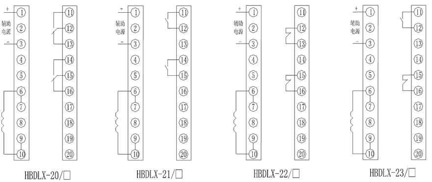 HBDLX-23/2內部接（jiē）線圖（tú）