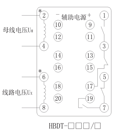 HBDT-13Q/4內部（bù）接線圖